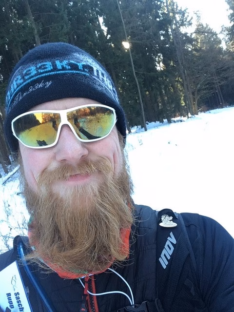 Trailbart nach dem Lauf