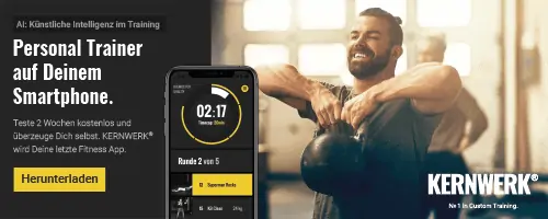 KERNWERK dein Personal Trainer auf dem Smartphone